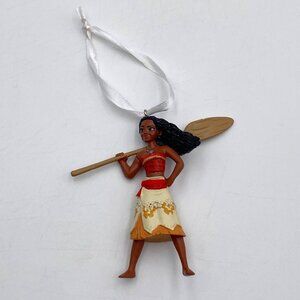 Disney Moana Christmas Tree Ornament 3" Tall Posing with Paddle Princess Movie